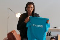 Nafissatou Thiam, vrijwillig ambassadrice van UNICEF België